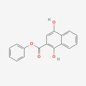 Chemical structure of Phenyl 1,4-Dihydroxy-2-naphthoate