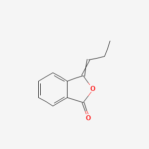 Chemical structure of 3-Propylidenephthalide