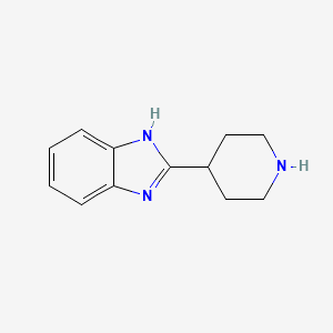 Chemical structure of 2-(4-Piperidinyl)benzimidazole