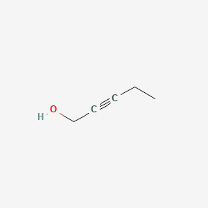 Chemical structure of 2-Pentyn-1-ol