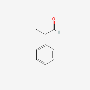 Chemical structure of 2-Phenylpropionaldehyde