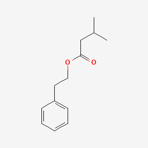 Chemical structure of 2-Phenylethyl Isovalerate