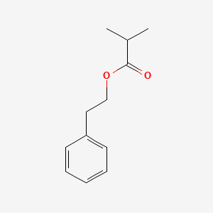 Chemical structure of 2-Phenylethyl Isobutyrate