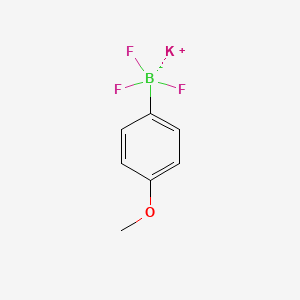 Chemical structure of Potassium (4-Methoxyphenyl)trifluoroborate