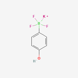 Chemical structure of Potassium 4-hydroxyphenyltrifluoroborate
