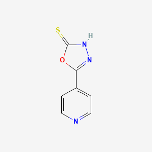 Chemical structure of 5-(4-Pyridyl)-1,3,4-oxadiazole-2-thiol