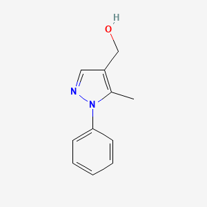 Chemical structure of 1-Phenyl-5-methyl-pyrazole-4-methanol