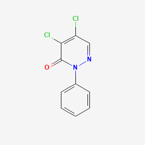 Chemical structure of 1-Phenyl-4,5-dichloro-6-pyridazone