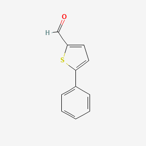Chemical structure of 5-Phenylthiophene-2-carboxaldehyde