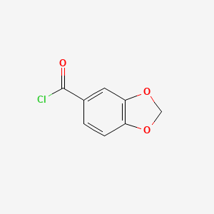 Chemical structure of Piperonyloyl chloride