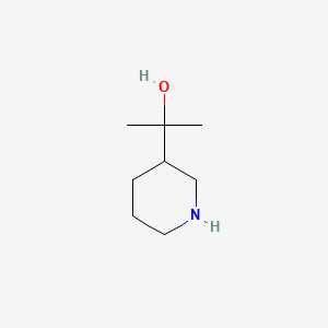Chemical structure of 2-Piperidin-3-ylpropan-2-ol