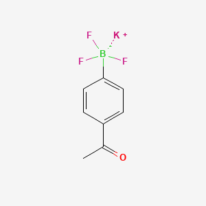 Chemical structure of Potassium 4-acetylphenyltrifluoroborate