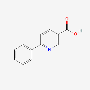 Chemical structure of 6-Phenylnicotinic acid