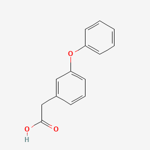 Chemical structure of 3-Phenoxyphenylacetic acid