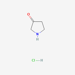 Chemical structure of pyrrolidin-3-one hydrochloride