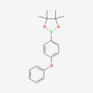 Chemical structure of 4-Phenoxyphenylboronic acid pinacol ester