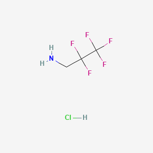 Chemical structure of 2,2,3,3,3-Pentafluoropropylamine hydrochloride
