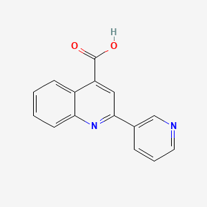 Chemical structure of Cinchoninic acid, 2-(3-pyridyl)-