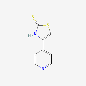 Chemical structure of 4-(4-Pyridinyl)thiazole-2-thiol