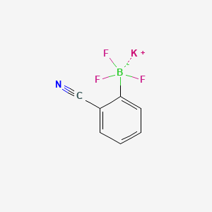 Chemical structure of Potassium (2-cyanophenyl)trifluoroborate
