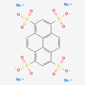 Chemical structure of 1,3,6,8-PYRENETETRASULFONIC ACID TETRASODIUM SALT