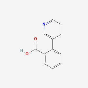 Chemical structure of 2-(Pyridin-3-yl)benzoic acid