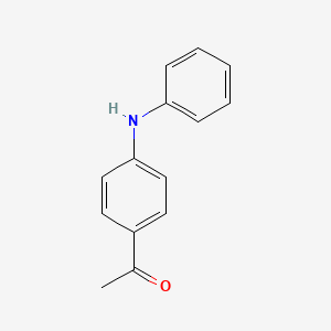 Chemical structure of 1-(4-(Phenylamino)phenyl)ethanone