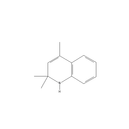 Chemical structure of Poly(1,2-dihydro-2,2,4-trimethylquinoline)