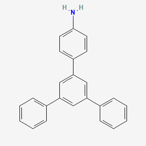 Chemical structure of 5'-Phenyl-[1,1':3',1''-terphenyl]-4-amine