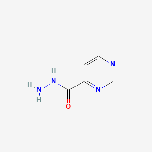 Chemical structure of Pyrimidine-4-carbohydrazide