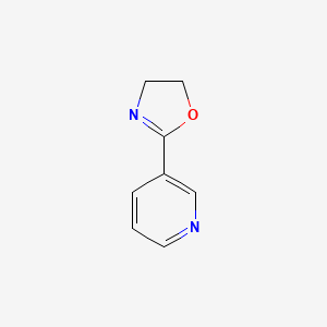 Chemical structure of 2-(Pyridin-3-yl)-4,5-dihydrooxazole