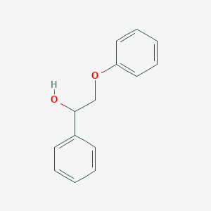 Chemical structure of 2-Phenoxy-1-phenylethanol