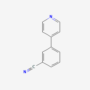 Chemical structure of 3-(Pyridin-4-yl)benzonitrile