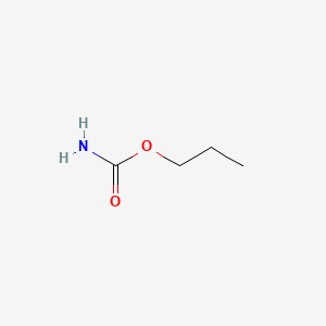 Chemical structure of Propyl carbamate