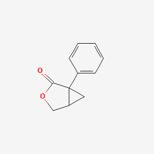 Chemical structure of 1-Phenyl-3-oxabicyclo[3.1.0]hexan-2-one