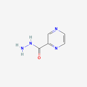 Chemical structure of Pyrazinoic acid hydrazide