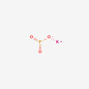Chemical structure of Potassium Metaphosphate