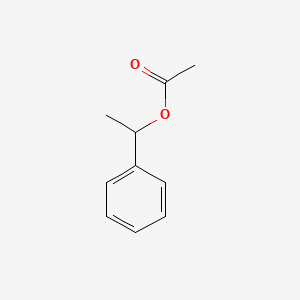 Chemical structure of 1-Phenylethyl acetate