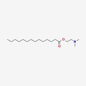 Chemical structure of Pro-myristic acid