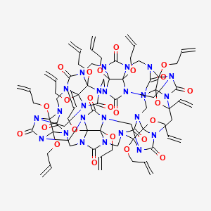 Chemical structure of Perallyloxycucurbit[6]uril (AOCB[6]) potassium sulfate