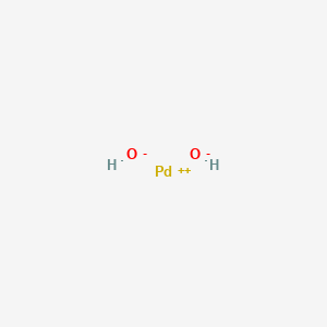 Chemical structure of Palladium hydroxide
