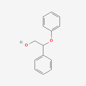 Chemical structure of 2-Phenoxy-2-phenylethanol