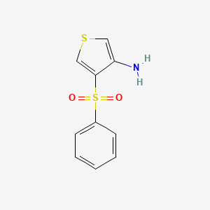 Chemical structure of 4-(Phenylsulfonyl)thien-3-ylamine