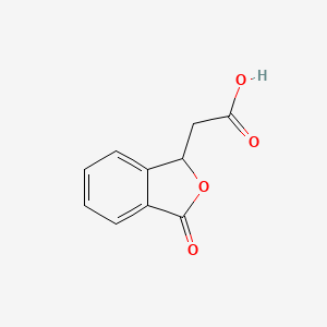 Chemical structure of Phthalide-3-acetic acid