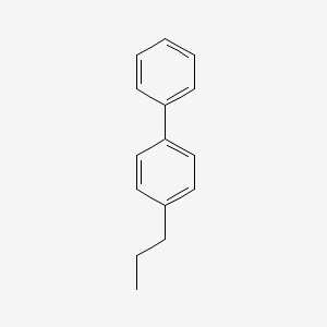 Chemical structure of 4-n-Propylbiphenyl