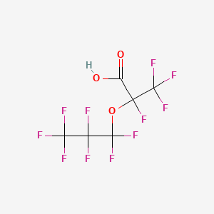 Chemical structure of Perfluoro(2-methyl-3-oxahexanoic) acid