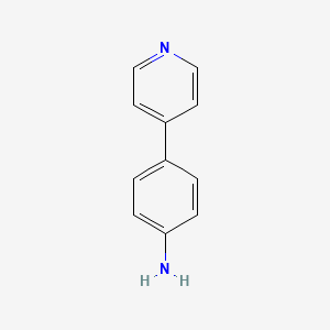 Chemical structure of 4-(Pyridin-4-yl)aniline