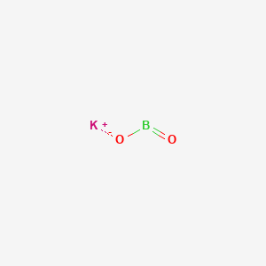 Chemical structure of Potassium metaborate trihydrate