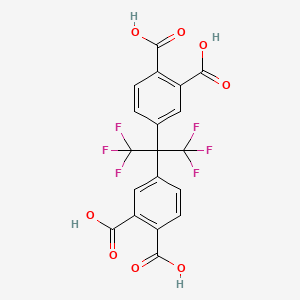 Chemical structure of 4,4'-(Perfluoropropane-2,2-diyl)diphthalic acid