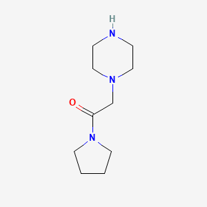 Chemical structure of 1-(Pyrrolidinocarbonylmethyl)piperazine